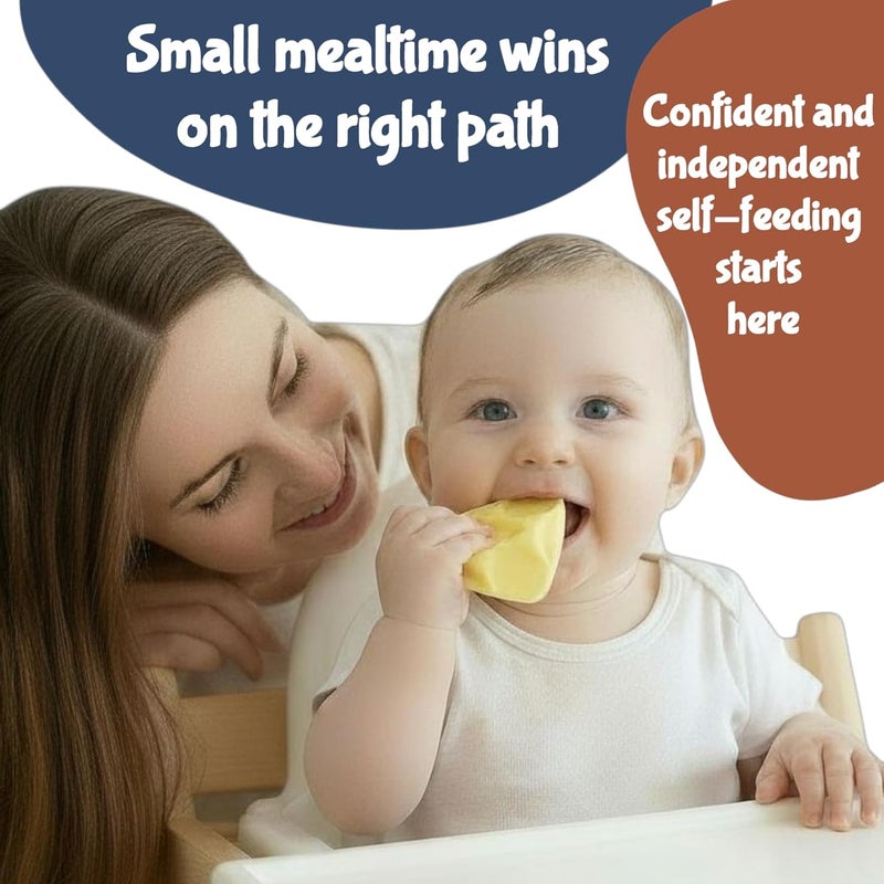 Chipi Baby Spoon – Smarter Baby Steps, First Stage Training, Self-Feeding Utensil, Easy Grip, Choke-Free, Soft Silicone, Pre-Spoon for Puree Toddler Baby Led Weaning (BLW), Essential 6 month - Image 5